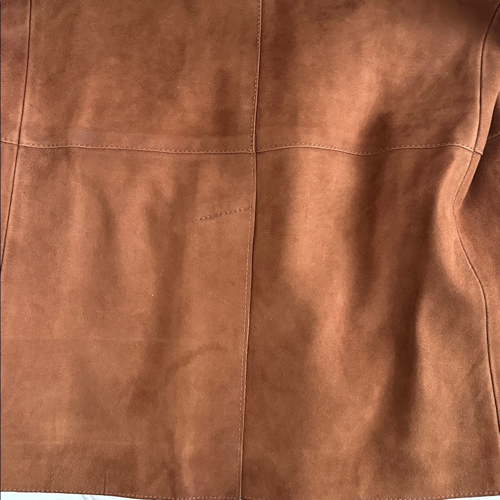 Mango Brown Leather Jacket - Picture 13 of 15